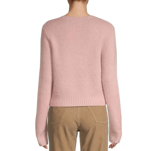 Re/done 60s Shrunken Sweater in Champagne size M - Picture 2 of 7